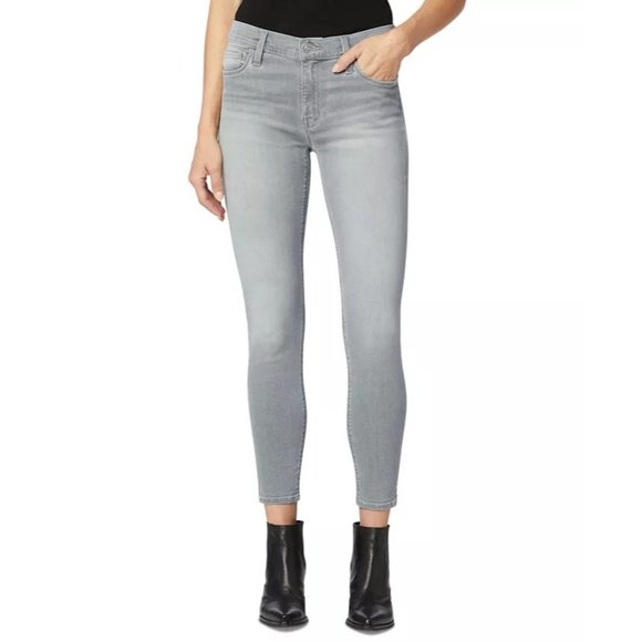 HUDSON JEANS Nico Mid-Rise Super Skinny Ankle Jeans in Silver Fields NWT 30 - Picture 2 of 5